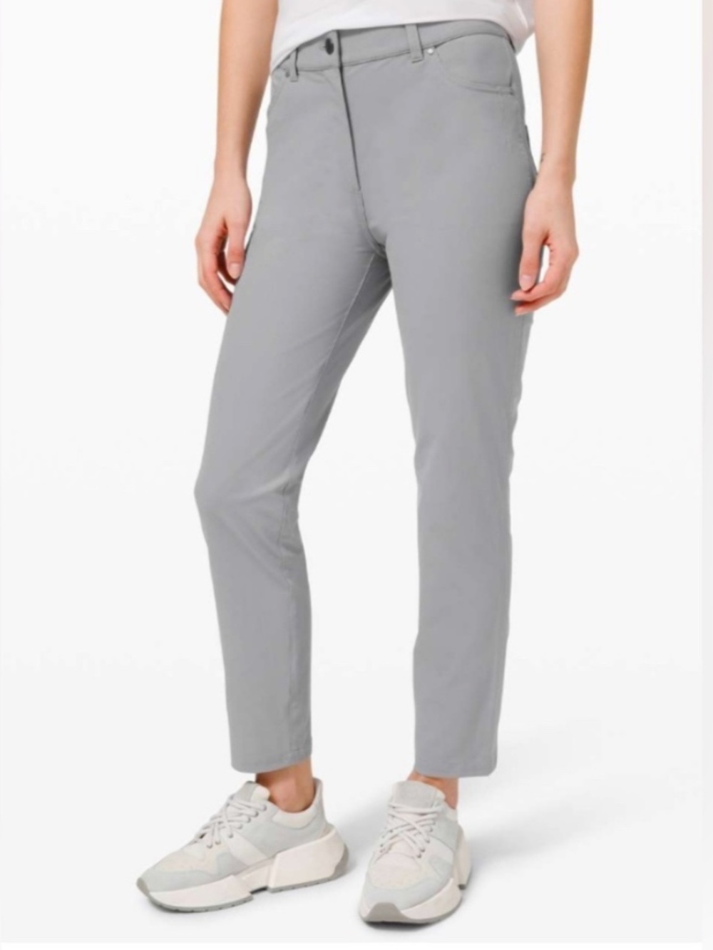 Lululemon City Sleek 5 Pocket 7/8 Pant Rhino Grey (6)